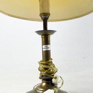 Lámpara de sobremesa en bronce con pantalla 47 cm - imagen 2