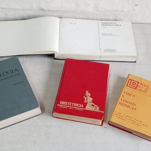 Lote de 4 libros médicos: Fisiología Respiratoria, Patología, Virus y Virosis, Obstetricia - imagen 2