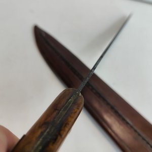 Cuchilla de Cocina Mundial con Cabo de Madera y Vaina de Cuero - imagen 4