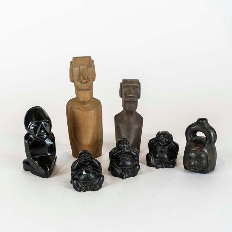 Lote anterior: Estatuas de madera, piedra y cerámica para decoración