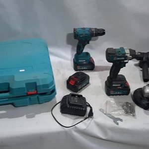 Lote anterior: Kit 4 Herramientas a Batería Brushless 21V: Rotomartillo, Atornillador, Amoladora, Llave de Impacto