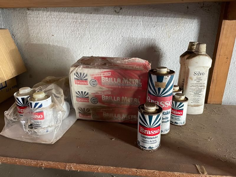 Lote de Limpiametales Brasso y Silvo
