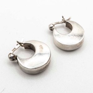 Par de Aros Argolla de Plata 925 - imagen 2