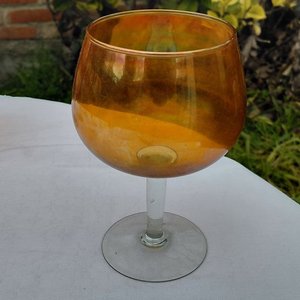 Juego de 6 Copas de Cristal Color Ámbar - imagen 2