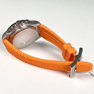 Reloj Breitling Chronomat Caballero Malla Goma Naranja - imagen 4