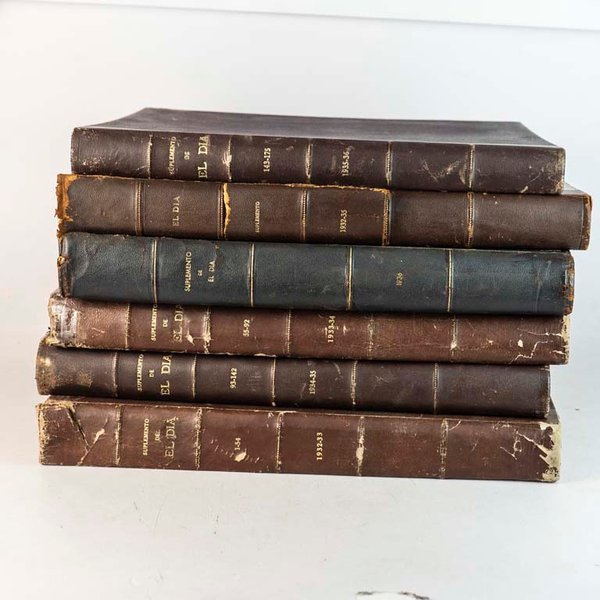 Colección Suplementos El Día 1932-1936 Encuadernados en 6 Tomos