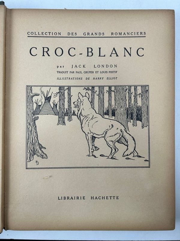 Libro de Jack London, edición francesa vintage - imagen 2