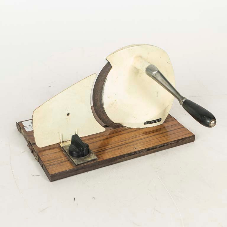 Cortafiambre Jupiter Vintage con Base de Madera