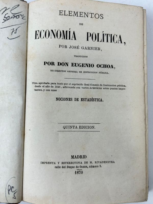 Libros de Economía y Estudios Políticos del Siglo XIX - imagen 7