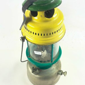 Farol de Metal con Cabezal Esmaltado Beige y Verde - 39 cm - imagen 2