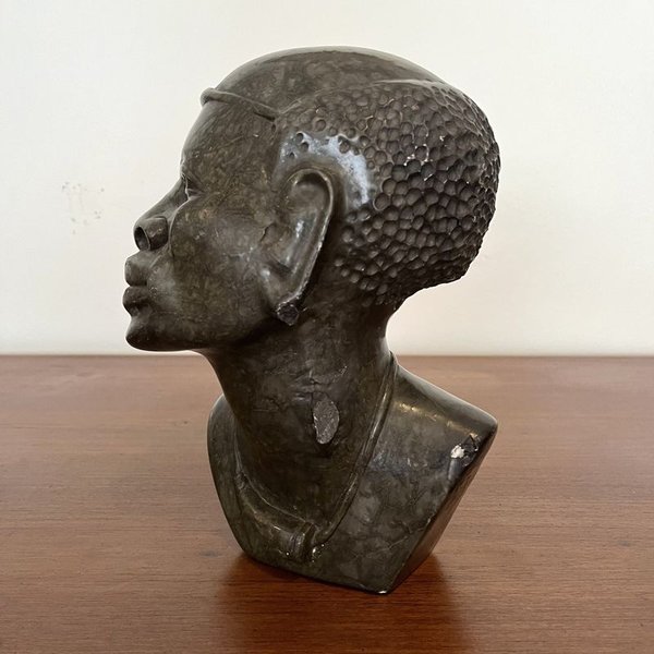Magnifica escultura busto en mármol - imagen 4
