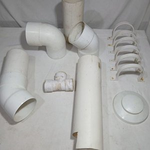 Lote de Codos y Abrazaderas de PVC para Sanitaria - imagen 2
