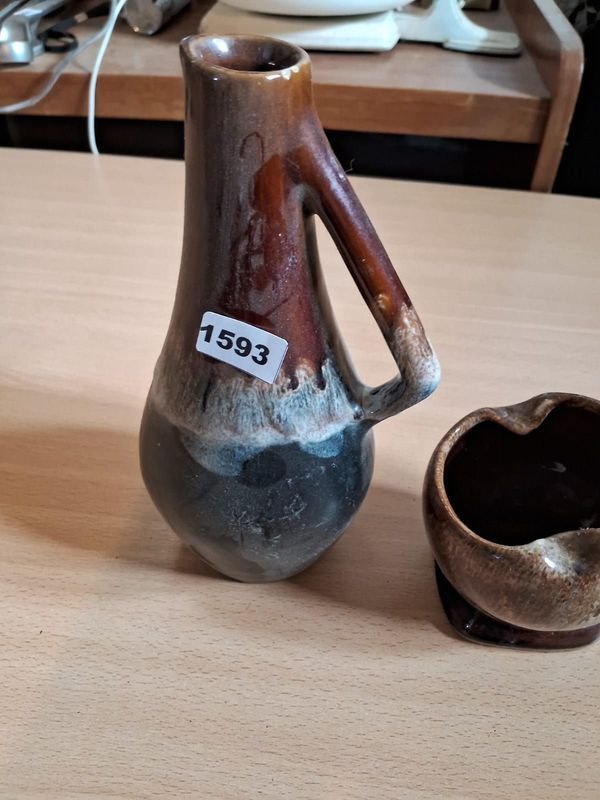 Lotes de cerámica artesanal, jarrones y vasos - imagen 2