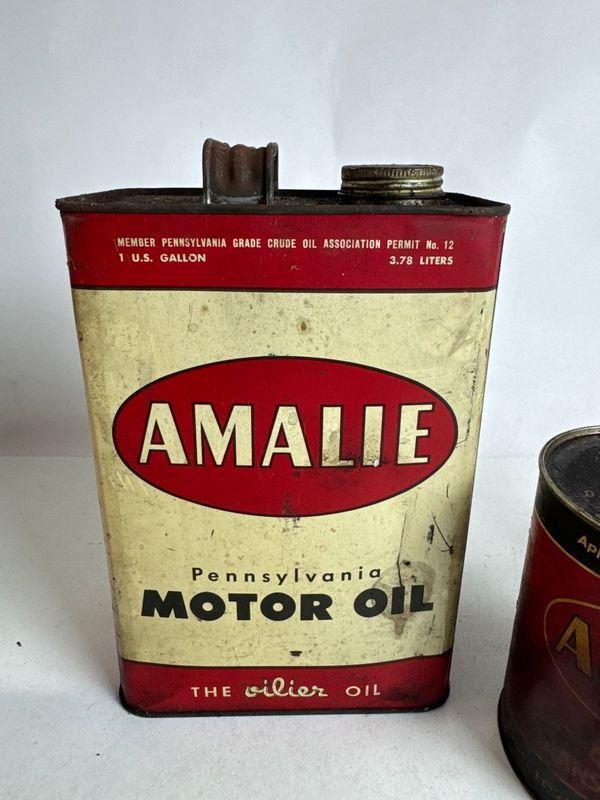 Antiguas latas de aceite con su contenido - imagen 8