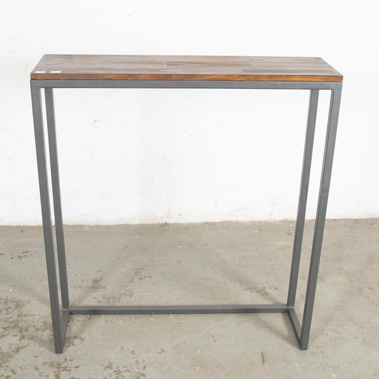 Mesa Alta Angosta Tipo Barra Estilo Industrial