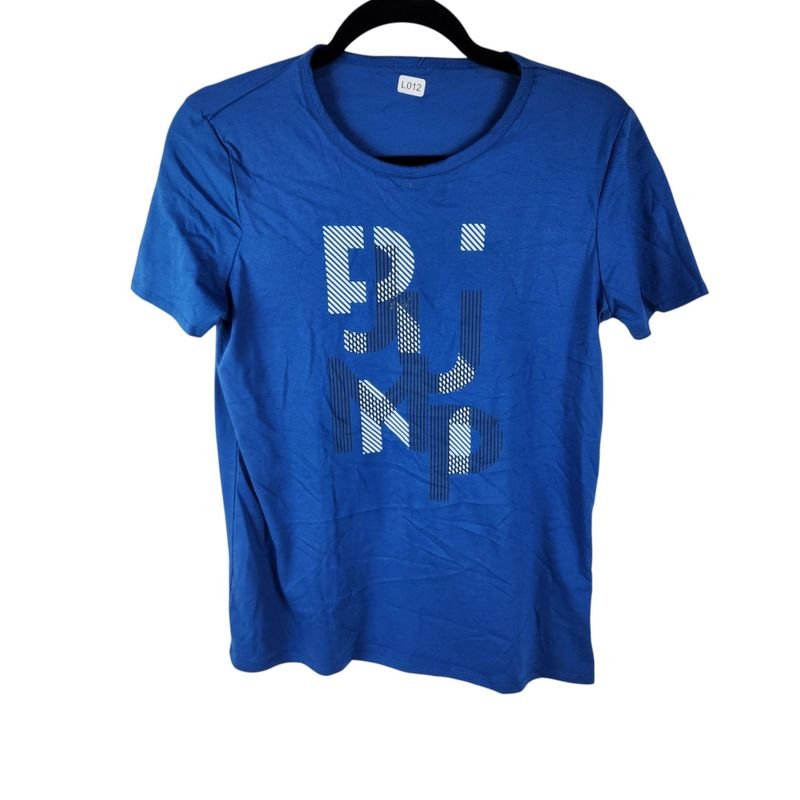 Remera Multideporte Infantil Azul Estampada Talle 14-15 Años