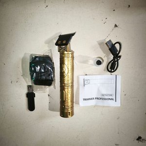 8 Patilleras Vintage T9 Profesionales Doradas con Accesorios - imagen 3