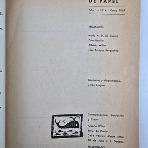La Ballena de Papel N° 4 - Revista Literaria Uruguaya (1969) - imagen 2