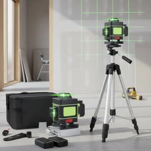 Lote siguiente: Nivel Láser Rotativo Lumax con Trípode, Bolso y 2 Baterías de Litio