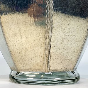 Jarra de Vidrio con Forro de Peltre Vintage - imagen 2
