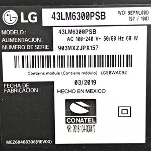 Televisor Smart LG 43 Pulgadas con Control Remoto - imagen 3