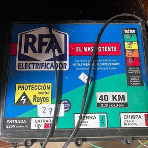 Lote siguiente: Pastoreador Eléctrico RFA El Más Potente 40 Km