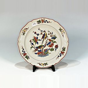 Plato Llano Beige Villeroy & Boch "Phoenix" con Aves y Flores - imagen 2