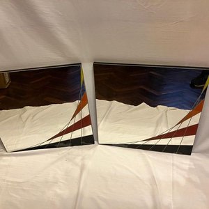 Lote de dos espejos decorativos de pared - imagen 2