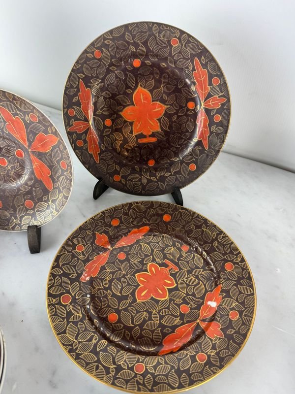 Servicio de té y postre en porcelana checoslovaca - imagen 5