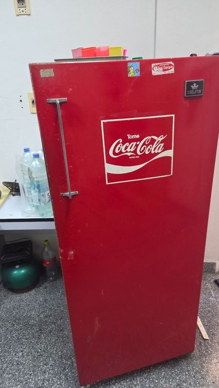 Heladera Vintage Delfin Coca-Cola Roja Funciona