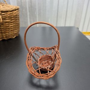 Conjunto de Cestas de Mimbre Artesanales Variadas - imagen 3