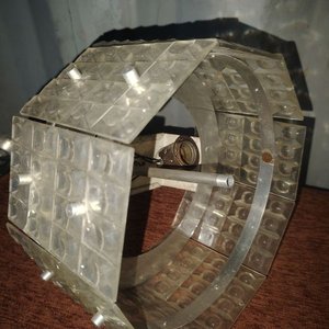 Lámpara Colgante Vintage con Acrílicos Texturados - imagen 4