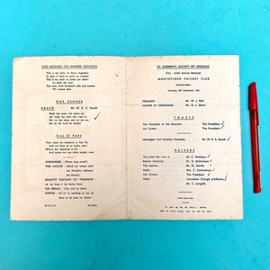 Programa Banquete Anual Sociedad de San Andrés Uruguay 1967 - imagen 2
