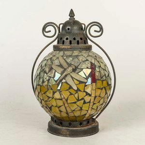 Lote siguiente: Farol Decorativo Metálico con Mosaico de Vidrio Estilo Marroquí