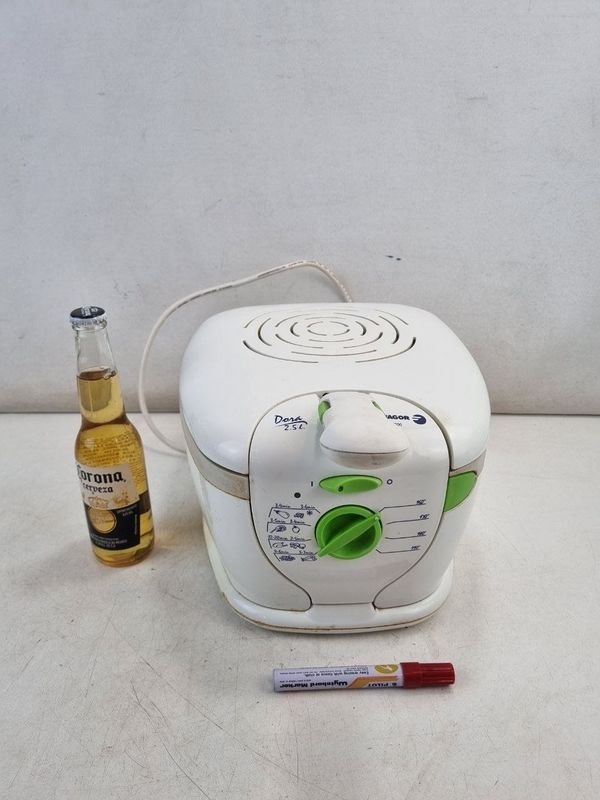 Freidora Eléctrica Fagor F-3000 Blanca y Verde - 2.5L