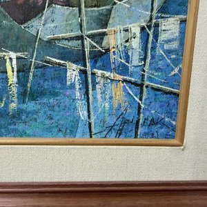 Obra de Arte: Mercado Flotante Asiático Estilo Tailandia-Indochina - imagen 2