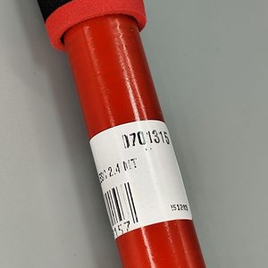 Caña de Pescar Telescópica Roja 2.40m, 5 Tramos con Pasahilos y Portarriel - imagen 5