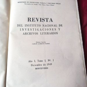 Revista Instituto Nacional de Investigaciones y Archivos Literarios - Año 1 Tomo 1 N° 1 Diciembre 1949 - imagen 3