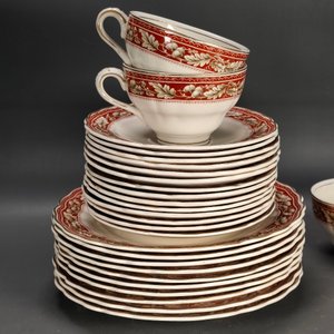 Juego de 11 Tríos de Loza Inglesa Grindley Marlborough Modelo "Oakland" - imagen 6