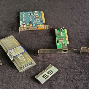 Lote de 3 Tarjetas Controladoras de Sonido y Red, Memoria RAM 512MB - imagen 1