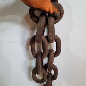 3 Tramos de Robustas Cadenas de Hierro con Eslabones Gruesos - imagen 3