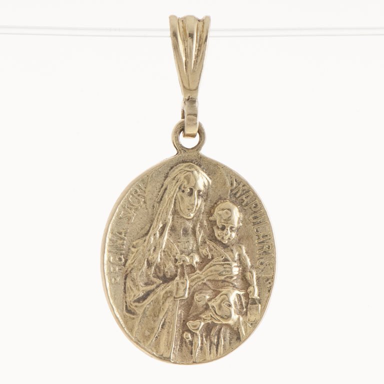 Escapulario de Oro con Medalla y Cadena - imagen 2