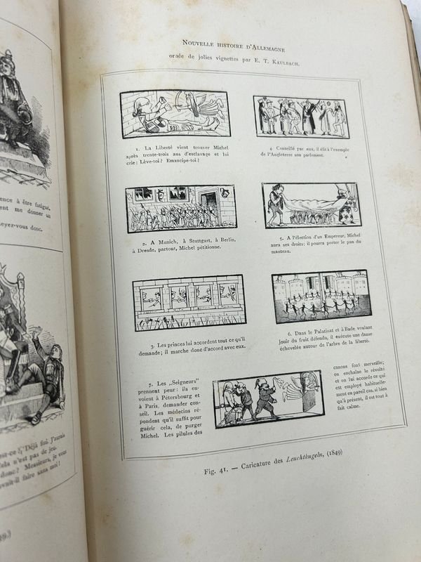 Libro de caricaturas en Alemania 1885 ilustrado edición original - imagen 5