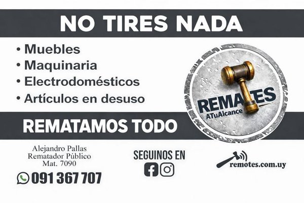 Remates de todo tipo de artículos