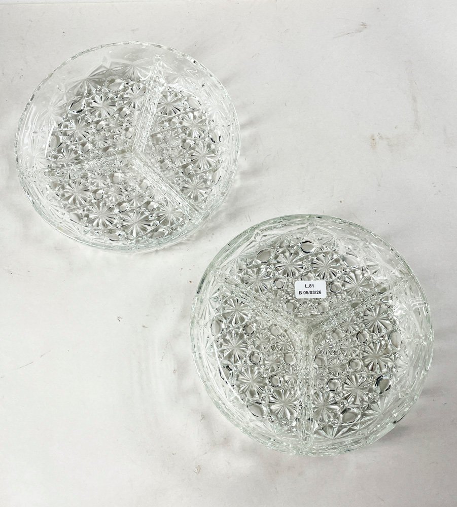 Dos copas de vidrio hialino transparente - imagen 2
