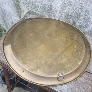 Bandeja de bronce labrado, para mesa o pared - imagen 3
