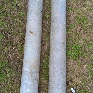 Dos Facmentos de Caño de fibrocemento de gran porte de Medidas Aprox. Largo Aprox. Por Tramo 140 cm y  165 cm  -  diámetro Aprox. 20 cm - imagen 5