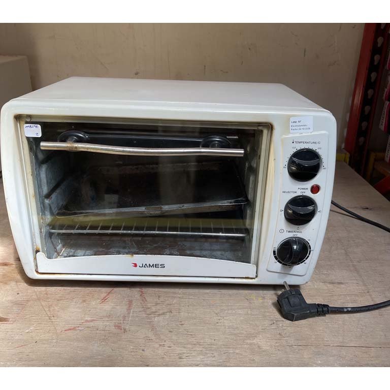 Horno Eléctrico James Blanco con Detalles