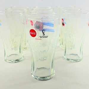 Diez vasos altos monograma Coca cola - imagen 3