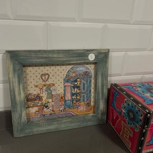 Caja Decorativa "Love", Portaretrato y Cuadro de Ositos - imagen 7
